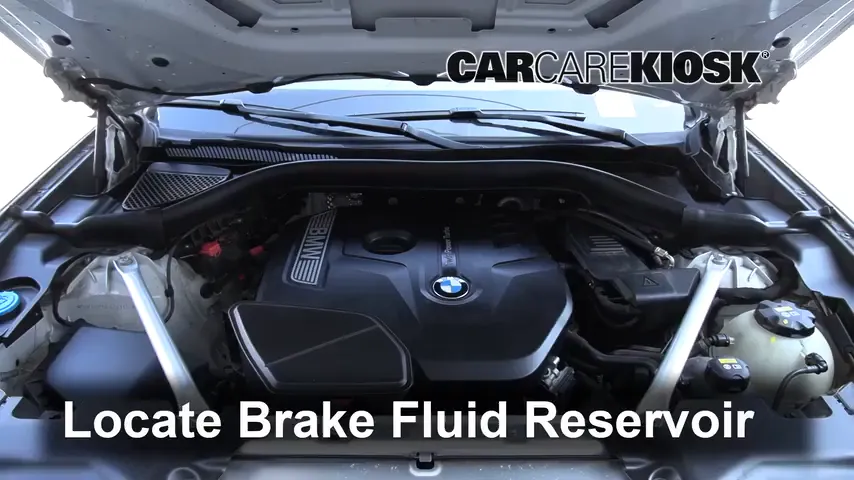 2018 BMW X3 xDrive30i 2.0L 4 Cyl. Turbo Líquido de frenos Controlar nivel de líquido